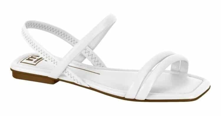 sandalha moleca rasteirinha branca